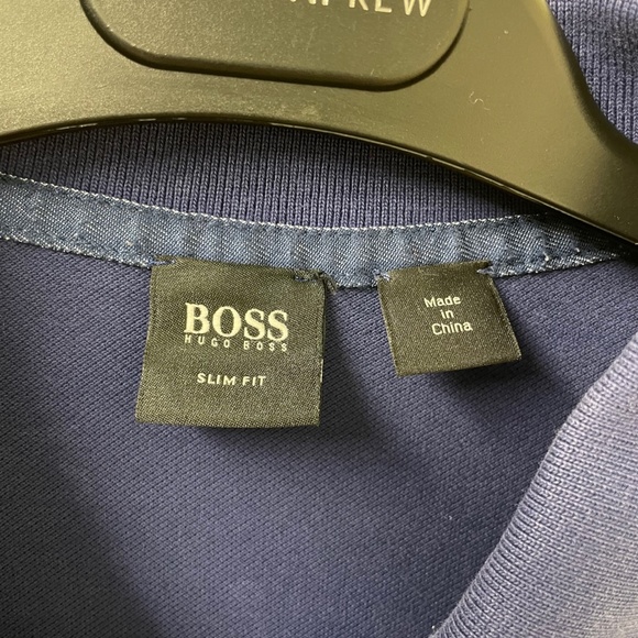 Hugo Boss Men's Blue Slim Fit 98% Cotton Short Sleeve Polo 100% Cotton Size M - Picture 3 of 11